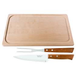 Kit p/churrasco 2PCS c/tabua tramontina é boa?
