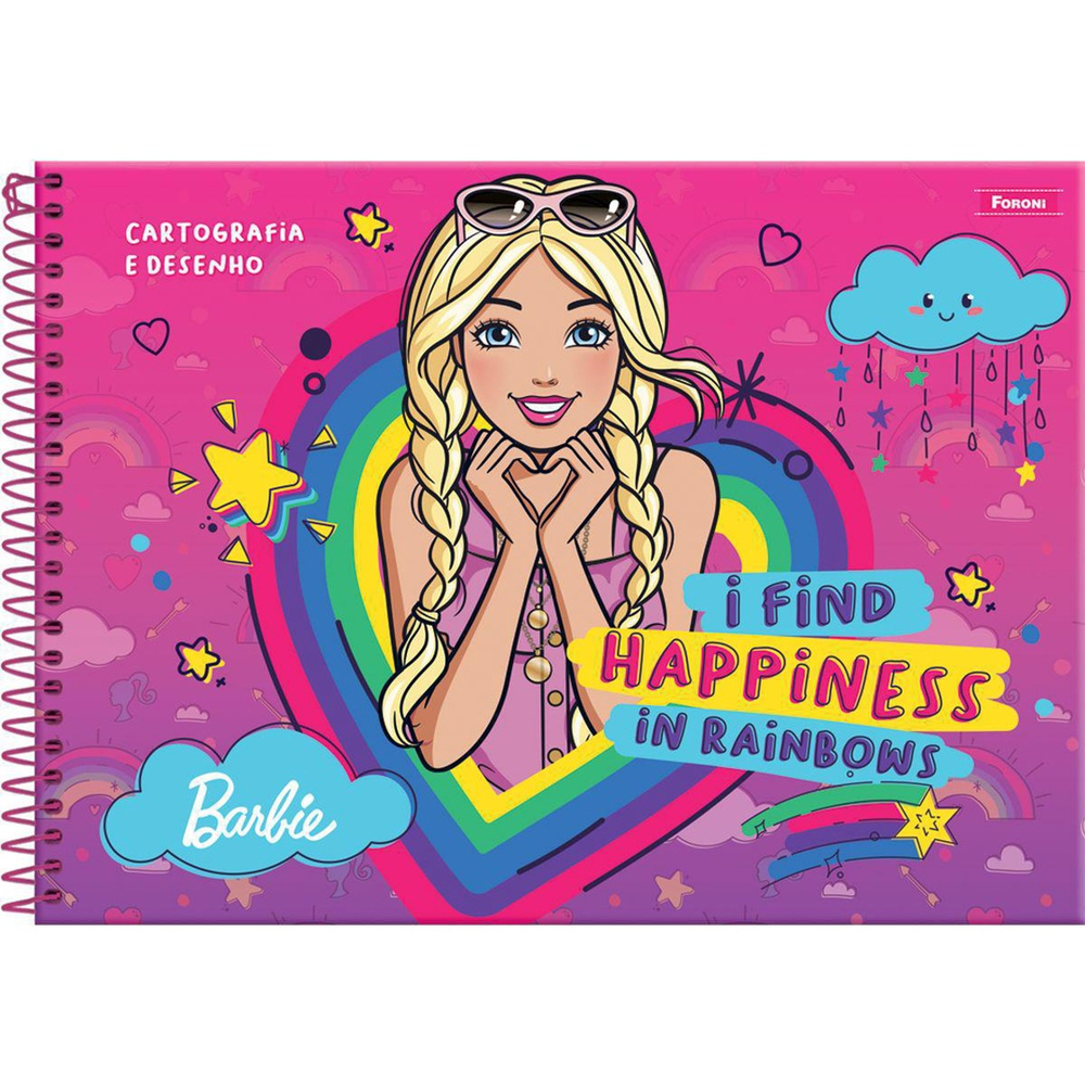 Caderno Desenho Universitário Capa Dura Barbie 80Fls. em Promoção na  Americanas