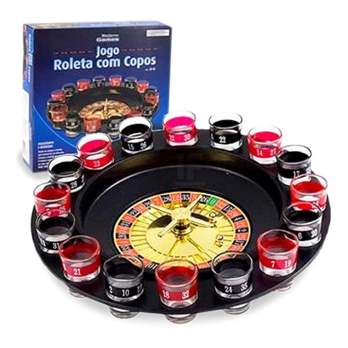 Jogo Roleta Drink Tequila Cachaça Brincadeira Amigos Copo em