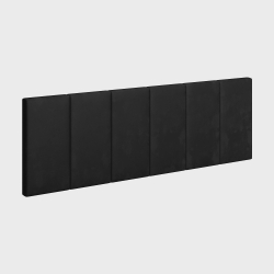 Cabeceira de Cama Queen Painel Para Quarto Laura 160 cm Almofadada Sued Cor Preto - prado moveis é boa?
