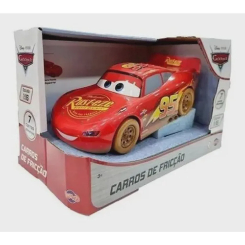 Relâmpago Mcqueen Carrinho A Fricção Infantil C Voz Original