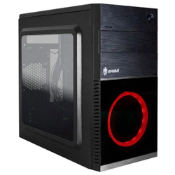 Gabinete Gamer Evolut Shin Com Cooler Vermelho Mid Tower EG-804 Preto - Evolut Menor preço em Gabinete Gamer Evolut Shin Com Cooler Vermelho Mid Tower EG-804 Preto - Evolut