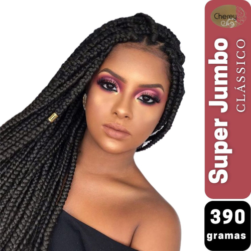 Super Jumbo Cherey Jumbão Para Tranças Box Braid Nagô Dread 60 cm Pacote  390 Gramas em Promoção na Americanas