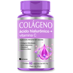 Colágeno Hidrolisado + Ácido Hialurônico + Vitam C 60 Cps - Regeneração da Pele é boa?