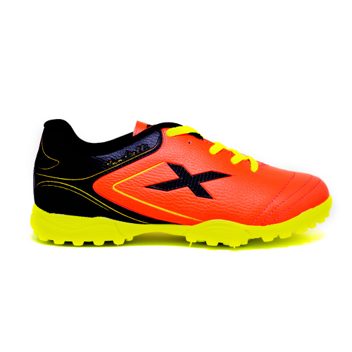 Chuteira Society oxn Mundialli Preto Laranja Infantil Cor Preto
