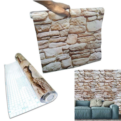 Papel de Parede Autoadesivo Vinilico Canjiquinha Pedra Rolo Lavavel Fosco Decorativo Marrom Claro (bsl-42079-1-A-2) é boa?