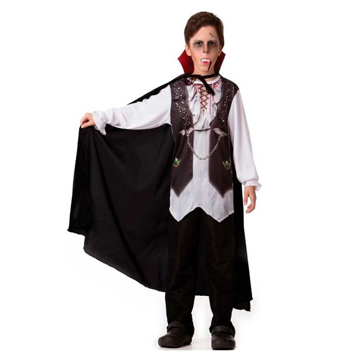 Fantasia Vampiro Conde Drácula Halloween Adulto Masculino