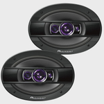 Kit Alto Falante 6X9 69 Pioneer 800W Quadriaxial Ts-6960br 200w rms