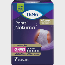 Roupa Íntima Descartável Tena Pants Noturna Tamanho g/eg com 7 Unidades Menor preço em Roupa Íntima Descartável Tena Pants Noturna Tamanho g/eg com 7 Unidades