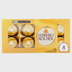 Menor preço em Bombons Ferrero Rocher 8 Unidades