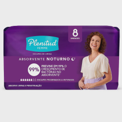 Absorvente Noturno Plenitud Femme com 8 Unidades Menor preço em Absorvente Noturno Plenitud Femme com 8 Unidades