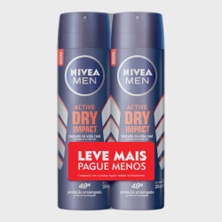Desodorante Nivea Dry Impact Aerosol 2 Unidades de 150ml Cada Menor preço em Desodorante Nivea Dry Impact Aerosol 2 Unidades de 150ml Cada
