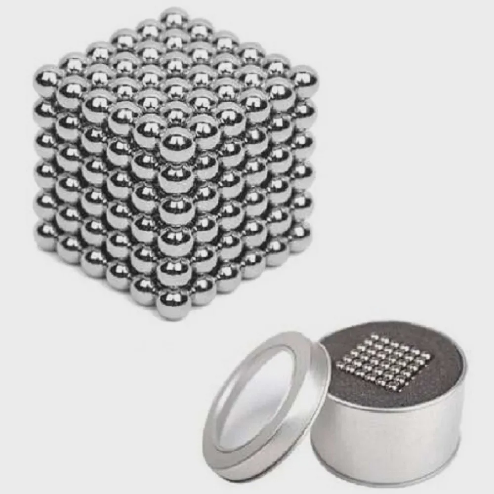 CUBO MAGNETICO IMA NEODIMIO P PRATEADO 216 ESFERAS