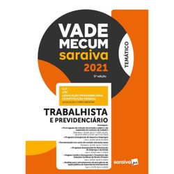 Livro - Vade Mecum Trabalhista - Temático - 5ª Edição 2021 Menor preço em Livro - Vade Mecum Trabalhista - Temático - 5ª Edição 2021