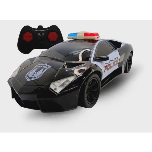 Carrinho Controle Remoto Grande Super Carro Policia Sport