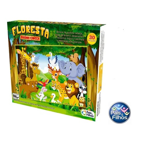 Quebra-Cabeça Animais da Floresta