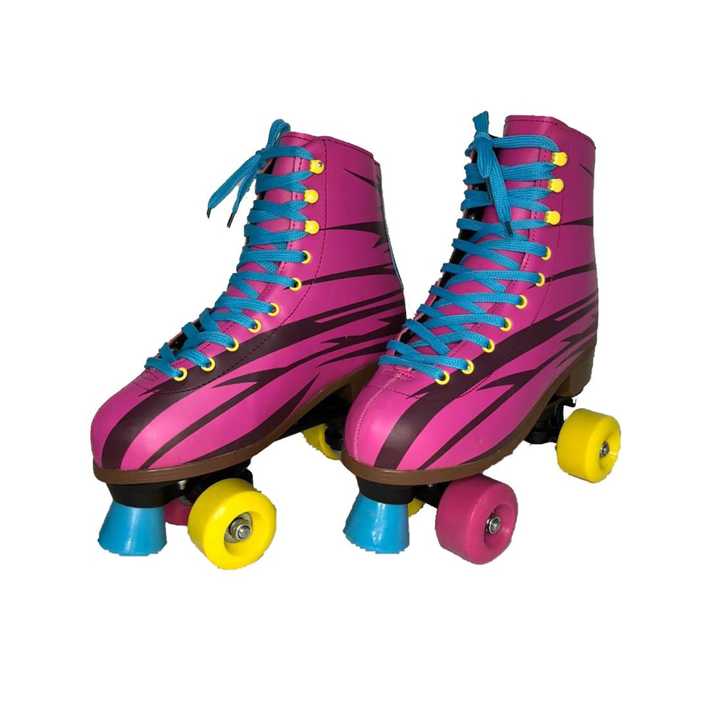 Patins Roller De 4 Rodas Rosa | Submarino