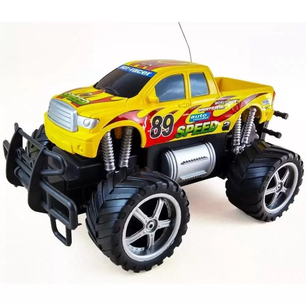 Carro Pick Up com Controle Remoto - Amarelo - Button Shop