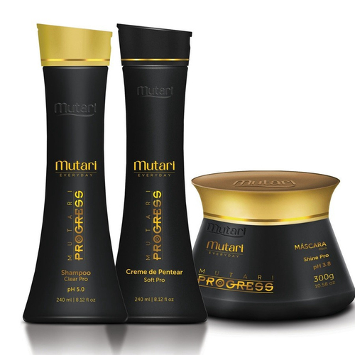 Kit Mutari Progress Shampoo + Máscara + Creme De Pentear