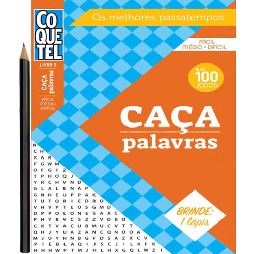 Caça palavras: Livro 3 - Nível fácil-médio-difícil - Edição