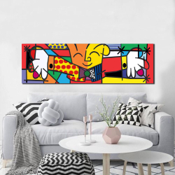 Quadro Decorativo Romero Britto The Hug O Abraço Menor preço em Quadro Decorativo Romero Britto The Hug O Abraço