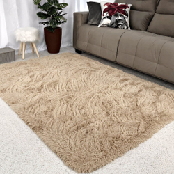 Tapete peludo 1,50 x 2,00 Bege Menor preço em Tapete peludo 1,50 x 2,00 Bege