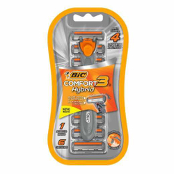 Aparelho De Barbear Bic Confort Hybrid 3 + 6 Cargas Menor preço em Aparelho De Barbear Bic Confort Hybrid 3 + 6 Cargas