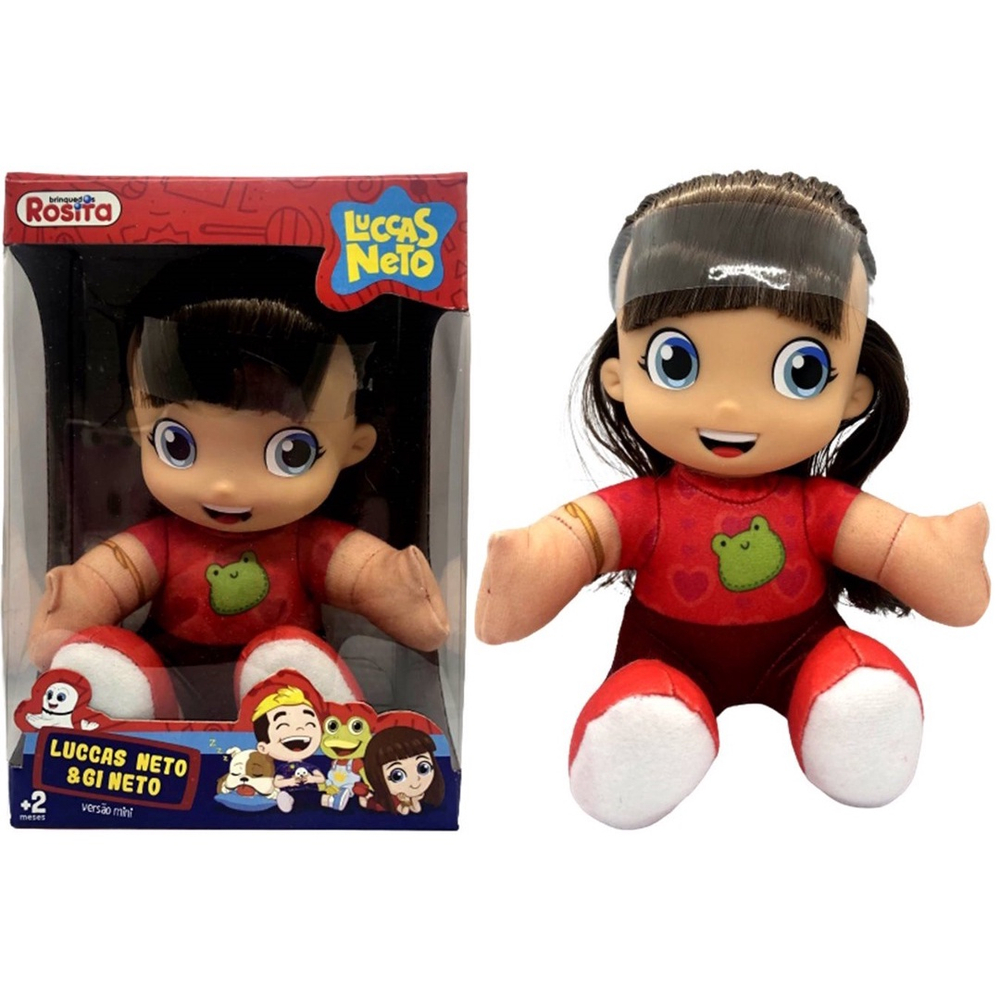 Brinquedo Boneca Pequena r Criança Menina Morena Giovana Aventureira  Gi Neto - Personagem Da História Desenho Infantil Luccas Neto - Rosita em  Promoção na Americanas