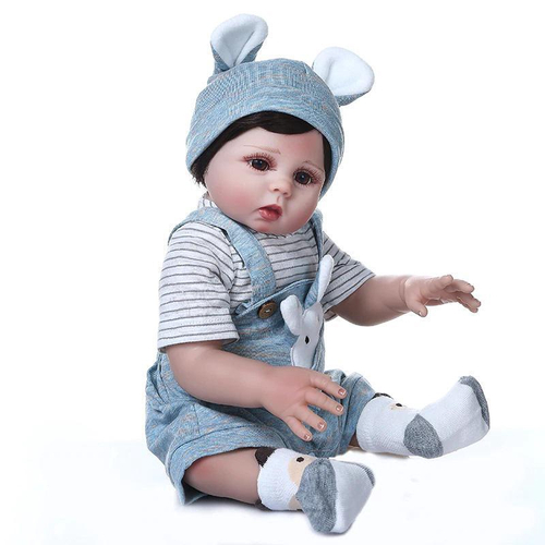 Bebê Reborn Menino 100% Silicone – Hugo – 49cm