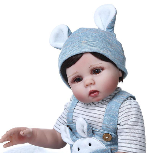 Bebê Reborn Menino 100% Silicone – Hugo – 49cm