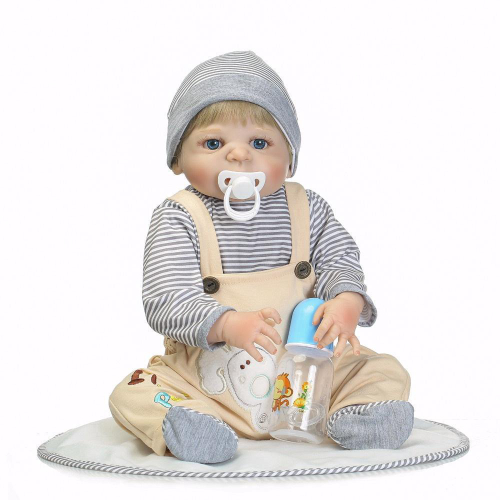 Bebe Reborn Menino 100% Silicone 57 Cm- Edu- Pronta Entrega