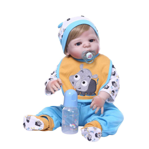 Bebe Reborn Menino 100% Silicone 57 Cm - NPK Doll em Promoção é no