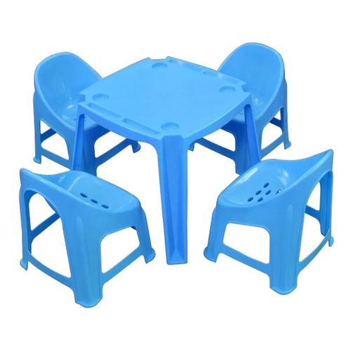 Kit Mesa com 4 Cadeiras Poltrona em Plastico Mor no Shoptime