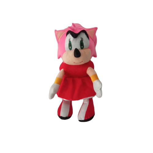 4 Bonecos Pelúcia Turma Do Sonic Knucles Tails Amy 35 Cm Pelucias