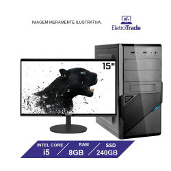 Computador Completo Intel Core i5 8GB ssd 240Gb Monitor 15 Flex Computer é boa?