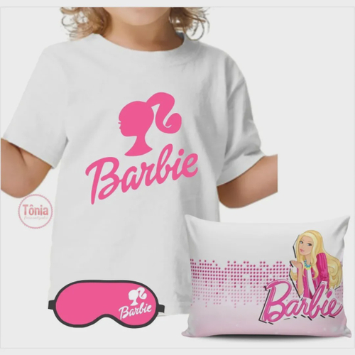 Camiseta Infantil ou Adulta Personalizada Barbie 2