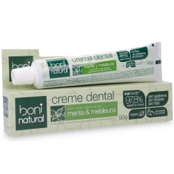 Boni Natural Creme Dental Vegano Menta Melalêuca s/Flúor 90g é boa?