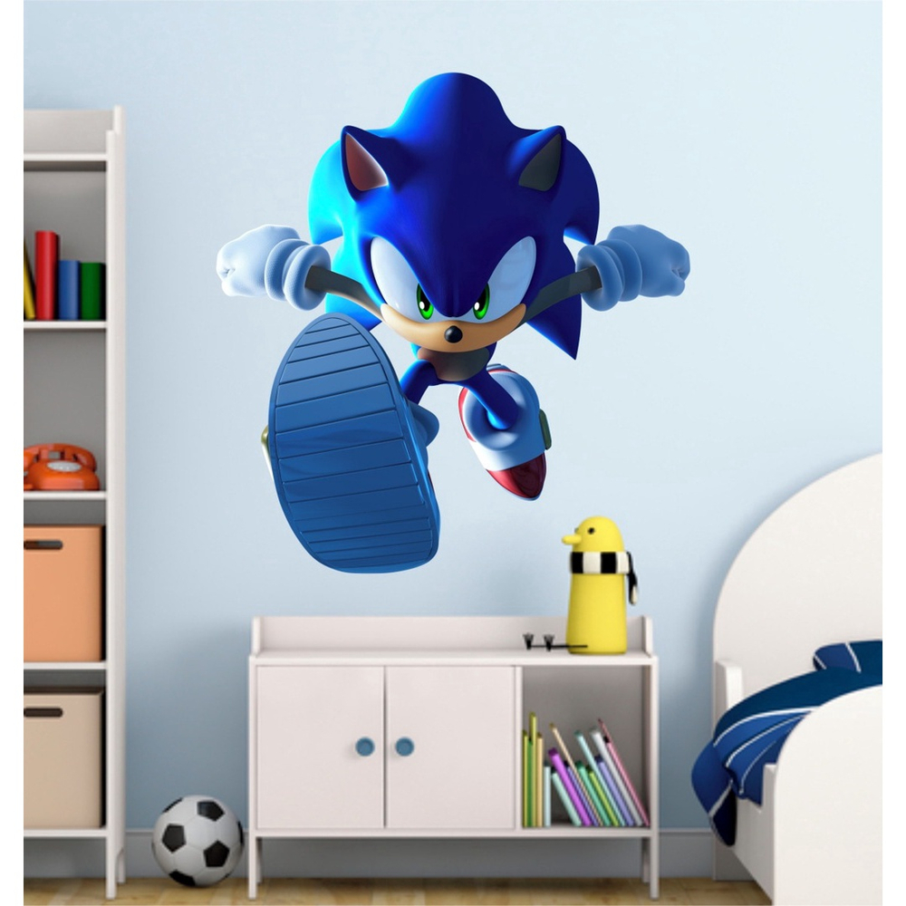 Adesivo de parede infantil Sonic 2