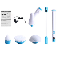Kit Esfregão Elétrico Vassoura Spin Scrubber - Cabo longo, Limpeza da casa é boa?
