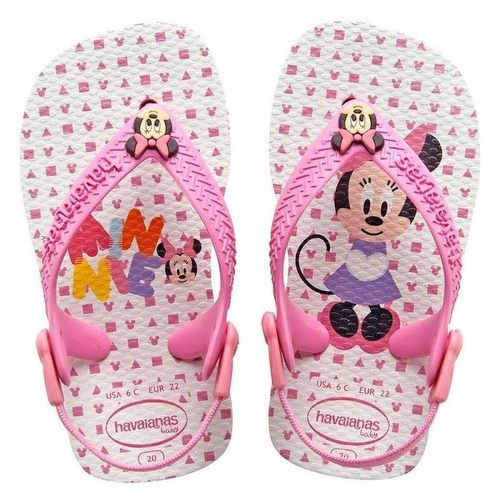 Chinelo Havaianas Infantil com Elastico Baby Minnie Mouse Disney na Americanas Empresas