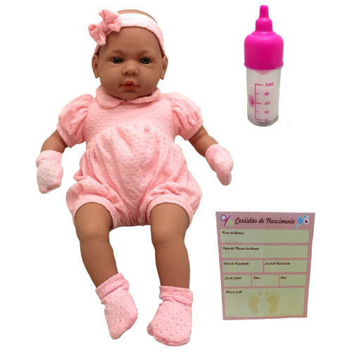 Boneca Bebe Reborn Recem Nascida de Silicone com 20 Itens - Chic Outlet -  Economize com estilo!