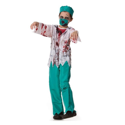 Fantasia de Halloween Infantil Masculino Medico Zumbi Com Máscara Faixa e  Touca em Promoção na Americanas