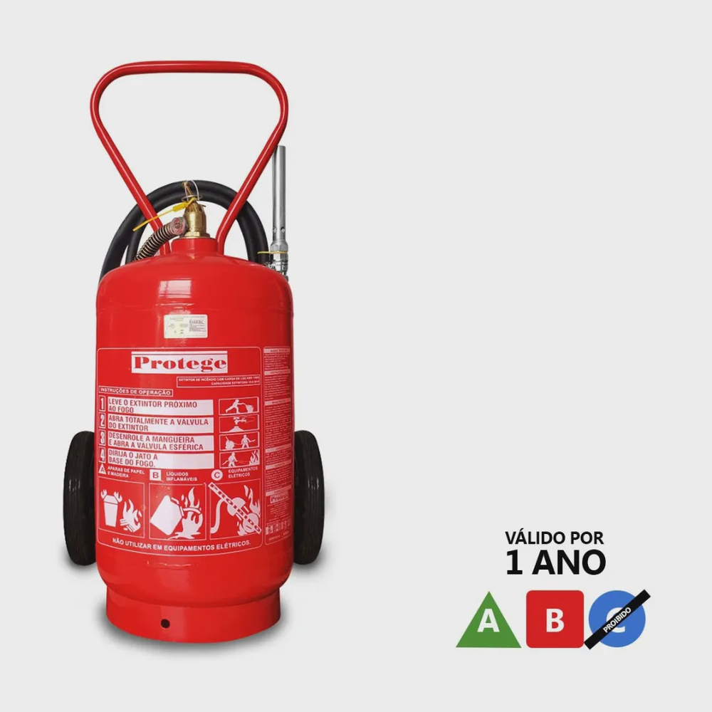 Extintor Espuma Mecanica 6 A 40 B 50l Tipo Carreta Sobre Rodas Em Promocao Ofertas Na Americanas