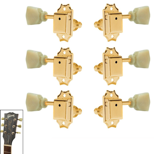 Jogo De Tarraxas Tulipa Para Guitarra Les Paul Vintage 3x3