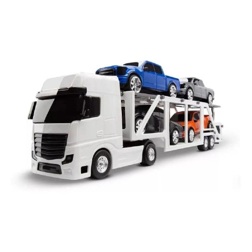 Brinquedo Carreta Caminhão Cegonheira Gigante Diesel Rx Branco 1309 - Roma