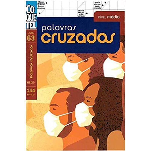 Kit 6 Livro Caça Palavras Coquetel Nível Fácil 43 Páginas