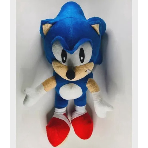 Boneco Pelúcia Sonic Grande 30 Cm Antialérgico