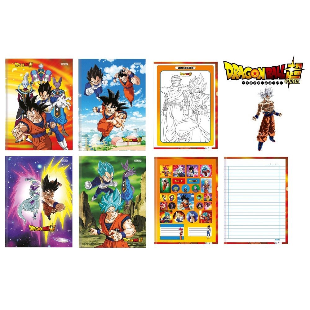 Caderno Brochura Dragon Ball Super Sayajin - 80 Folhas - São