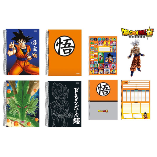 Caderno Cartografia Desenho Espiral São Domingos Dragon Ball Z Com