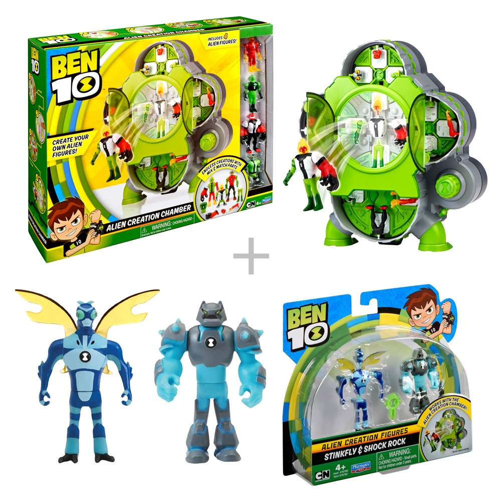 Ben 10 Câmara De Criação Com 4 Bonecos Aliens Sunny 1793